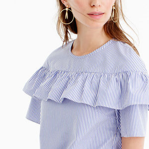 J.Crew Ruffled Cotton Shirt